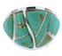 Turquoise Southwestern Genuine Sterling Silver Ring Size 5-3/4 YX87514