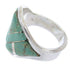 Southwest Turquoise Sterling Silver Jewelry Ring Size 5-1/4 YS68772