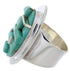 Turquoise Inlay And Silver Ring Size 8-3/4 YS68842