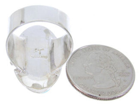 Sterling Silver Turquoise Jewelry Ring Size 6-1/4 FX93614