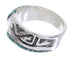 Sterling Silver Southwest Turquoise Inlay Ring Size 8-1/4 BW68269