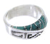 Sterling Silver Southwest Turquoise Inlay Ring Size 8-1/4 BW68269