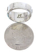 Silver Turquoise Inlay Southwestern Ring Size 6-1/4 BW68281