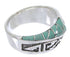 Turquoise Genuine Sterling Silver Southwest Ring Size 7-1/2 BW68316