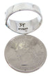 Southwestern Inlay Turquoise Silver Jewelry Ring Size 6-1/4 BW68408