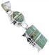 Southwest Sterling Silver Turquoise Inlay Pendant MW67792
