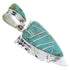 Southwest Turquoise Inlay Silver Pendant MW67774