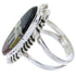 Silver Native American Design Multicolor Ring Size 4-3/4 YS68088