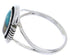 Native American Design Multicolor Silver Ring Size 4-3/4 YS68119