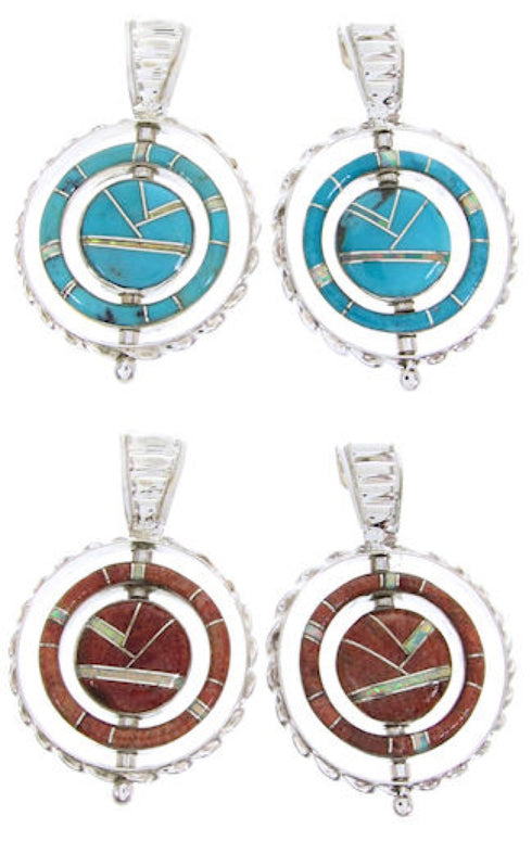 Post Reversible Southwest Multicolor Earrings BW67831