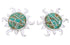 Southwest Jewelry Turquoise Sun Inlay Post Earrings AW68249