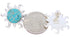 Southwest Jewelry Turquoise Sterling Silver Sun Post Earrings AW68286