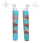 Multicolor Inlay Whiterock Wild Fire Post Dangle Earrings YS68537