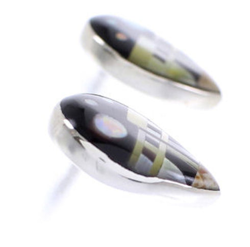 Native American Pueblo Or Village Design Multcolor Earrings BW68947