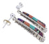 Sterling Silver Turquoise Multicolor Post Dangle Earrings AW69042
