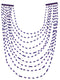 Liquid Silver 10-Strand Sugilite Bead Necklace BW69175