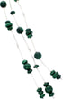 Liquid Silver 3-Strand Malachite Bead Necklace BW69189