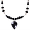 Sterling Silver Multicolor Bead Necklace PS71342