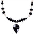 Sterling Silver Multicolor Bead Necklace PS71342