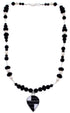 Sterling Silver Multicolor Bead Necklace PS71342