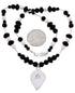 Sterling Silver Multicolor Bead Necklace PS71342