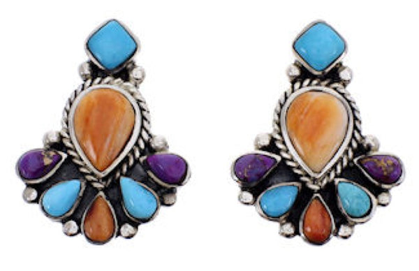Multicolor Southwest Jewelry Post Earrings YS69242