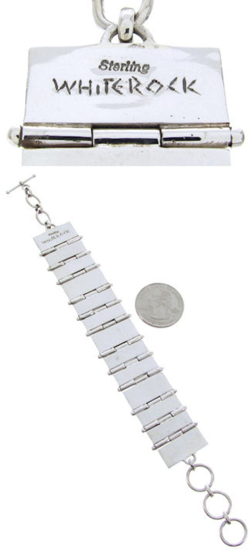 Multicolor And Silver Sunset Whiterock Link Bracelet YS69817