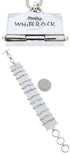 Multicolor And Silver Sunset Whiterock Link Bracelet YS69817