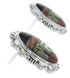 Multicolor Sterling Silver Native American Design Earrings YS69769
