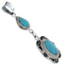 Turquoise Genuine Sterling Silver Pendant BW69988