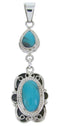 Southwest Turquoise Jewelry Sterling Silver Pendant BW69990