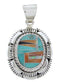 Southwest Silver Multicolor Turquoise Jewelry Pendant AW70028
