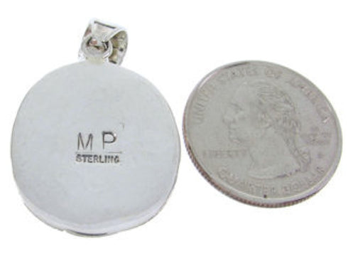 Southwest Silver Multicolor Turquoise Jewelry Pendant AW70028