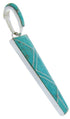 Sterling Silver Turquoise Southwest Inlay Pendant AW70479