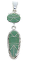 Southwest Inlay Sterling Silver Turquoise Jewelry Pendant AW70424
