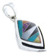 Turquoise Southwestern Multicolor Silver Jewelry Pendant AW70100