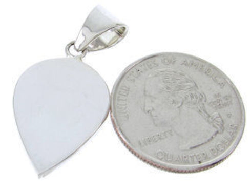 Turquoise Multicolor Southwest Sterling Silver Slide Pendant AW70083