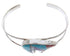 Multicolor Inlay Silver Jewelry Bear Cuff Bracelet BW70024