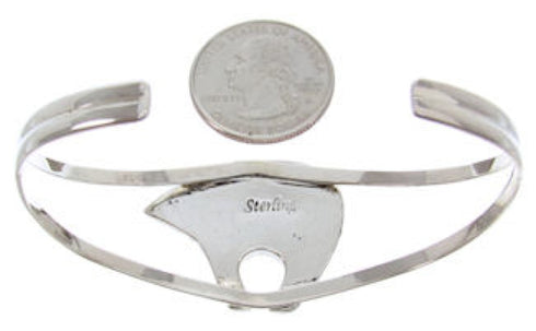 Multicolor Inlay Silver Jewelry Bear Cuff Bracelet BW70024