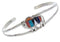 Sterling Silver Jewelry Multicolor Inlay Buffalo Cuff Bracelet BW70027