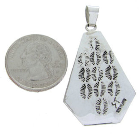 Southwest Turquoise Hand And Butterfly Silver Jewelry Pendant YS70200