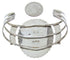 Oyster Shell Jewelry Silver Cuff Bracelet BW70152