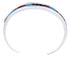 Sterling Silver Jewelry Multicolor Inlay Cuff Bracelet BW70384
