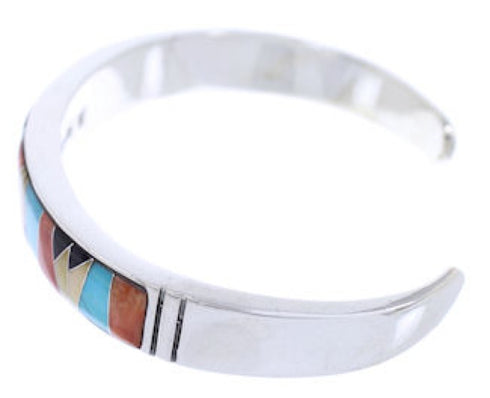 Turquoise And Multicolor Inlay Jewelry Cuff Bracelet BW70394