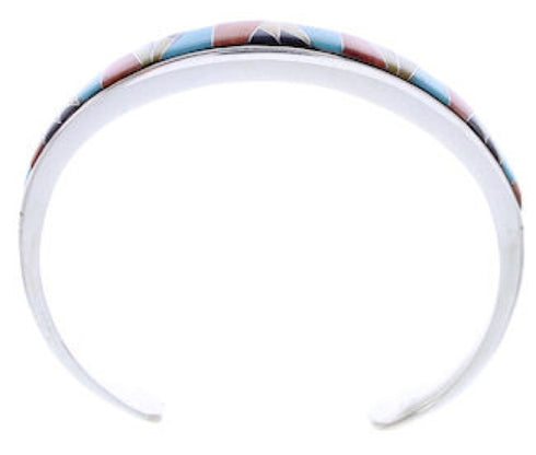 Turquoise And Multicolor Inlay Jewelry Cuff Bracelet BW70394