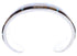 Multicolor Inlay Genuine Sterling Silver Cuff Bracelet Jewelry BW70407