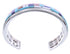 Turquoise And Multicolor Inlay Silver Cuff Bracelet BW70440