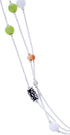 Multicolor Bead Liquid Silver 3-Strand Necklace Jewelry BW71705