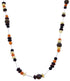 Sterling Liquid Silver Jewlery Multicolor Bead Necklace PS71091
