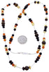 Sterling Liquid Silver Jewlery Multicolor Bead Necklace PS71091